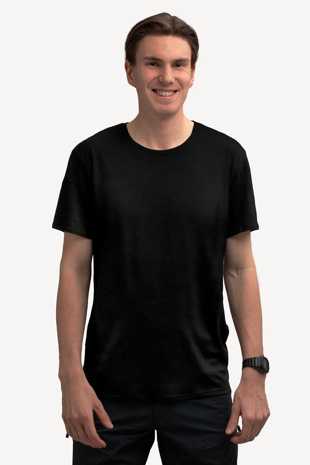 Men's lightweight Merino wool & Tencel t-shirt.