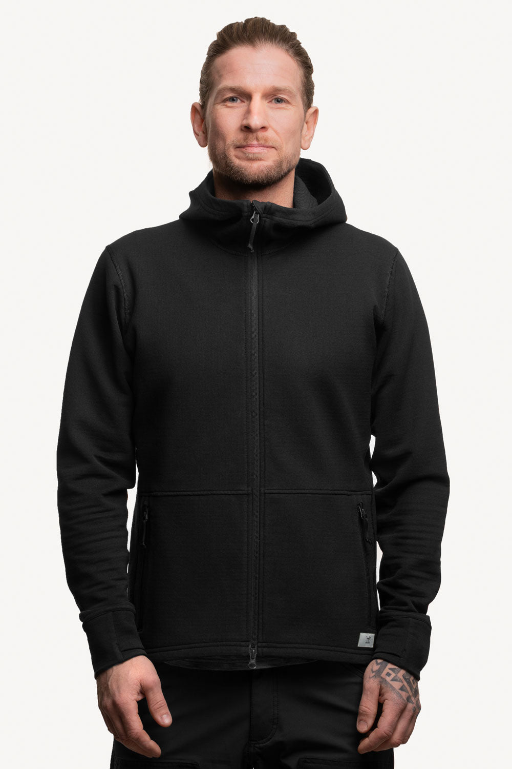 Men's all weather technical hoodie.