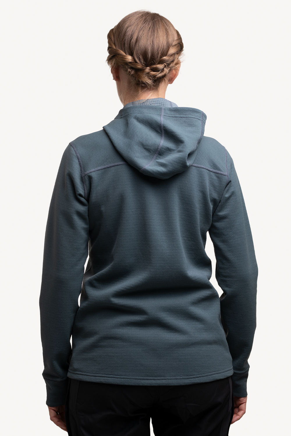 Women's all weather technical hoodie.