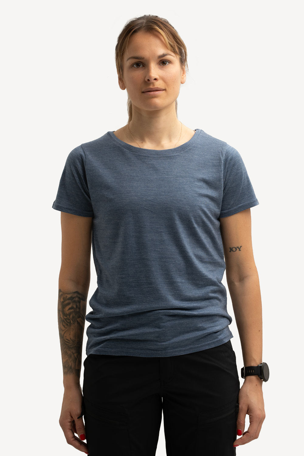 Women's lightweight Merino wool & Tencel t-shirt.